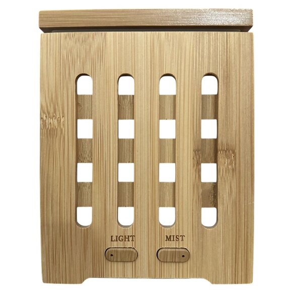 Bamboo Aromatherapy Essential Oil Diffuser Ultrasonic Cool Mist Color LED - Picture 4 of 10
